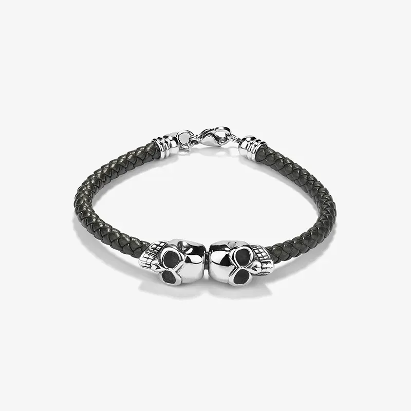 Pulsera Hombre Pirate Cuero Marrón
