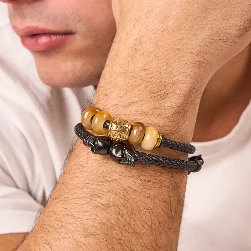 Pulsera Hombre Tiger Oro