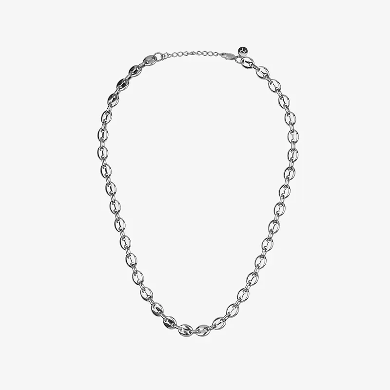 Collar Hombre Padlock Plata