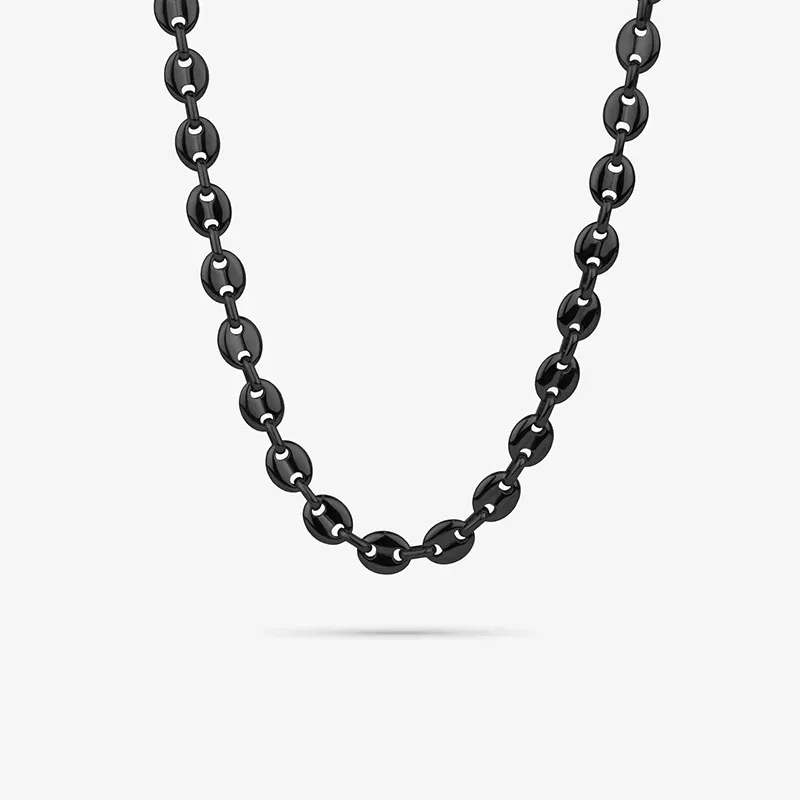 Collar Hombre Calabrote Negro | Radiant