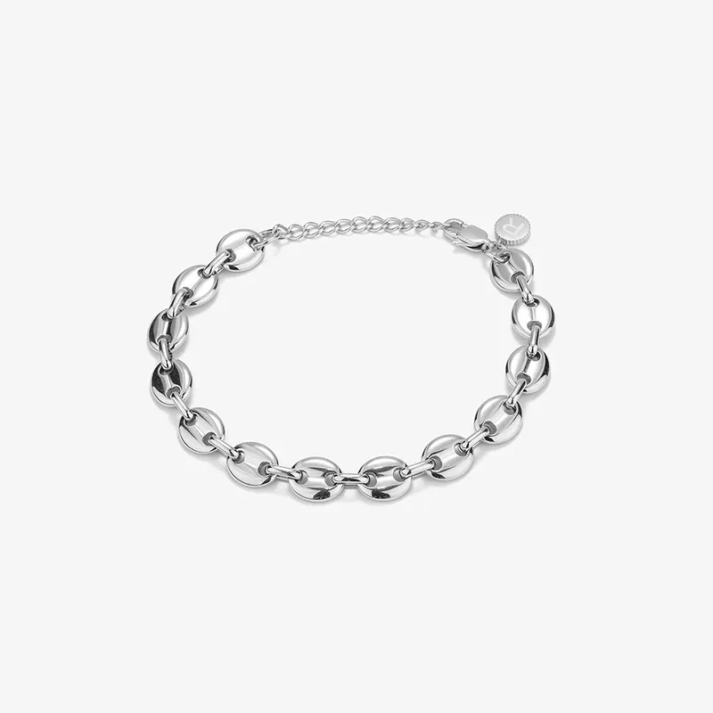 Brazalete Hombre Padlock Plata