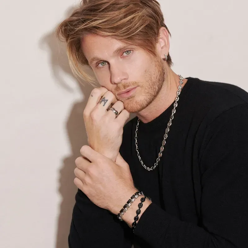 Brazalete Hombre Calabrote Negro | Radiant