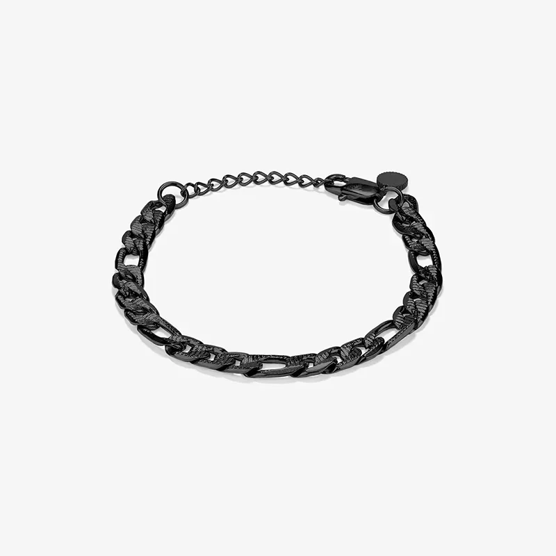 Brazalete Hombre Padlock Picada Negro | Radiant