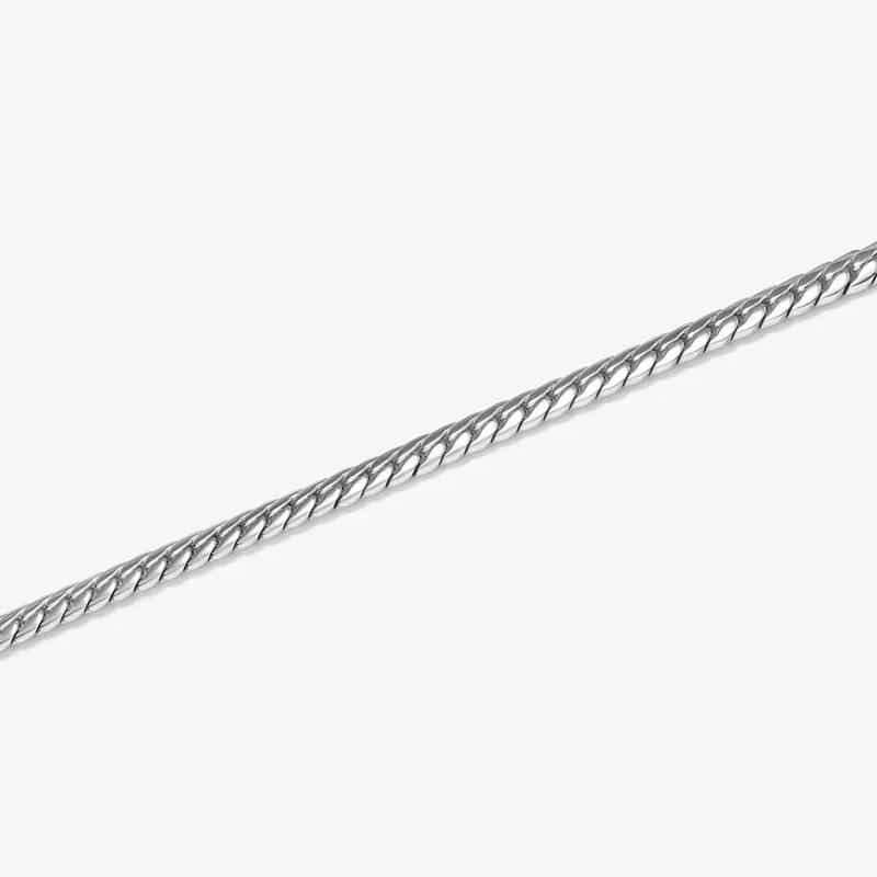 Brazalete Hombre Flat Padlock Plata