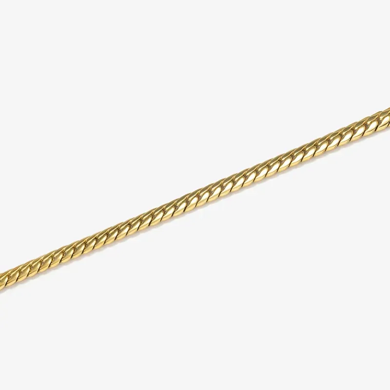 Brazalete Hombre Flat Padlock Oro