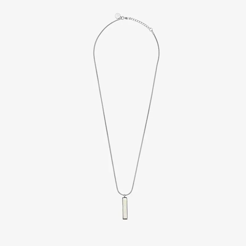 Collar Hombre Strong MOP Plateado | Radiant