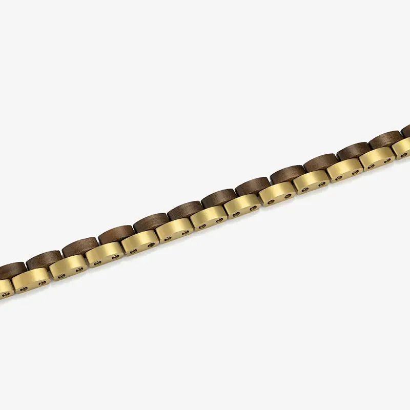 Pulsera Hombre Nature Dorado/Wood | Radiant