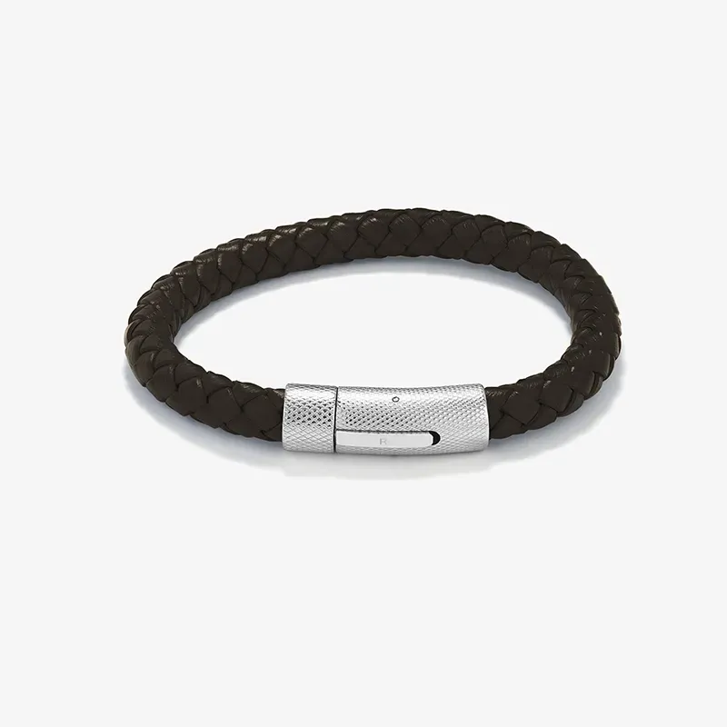 Pulsera Hombre Calabrote Plateada