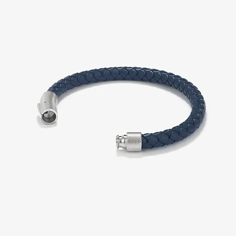 Pulsera Hombre Nature Cuero Azul | Radiant