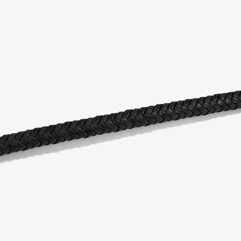 Pulsera Hombre Espiga Negro | Diseño Moderno y Atemporal