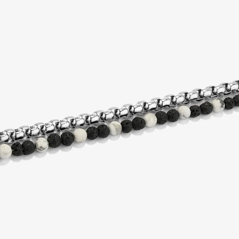  Pulsera Hombre Bali Beads Plata | Modernidad y Elegancia