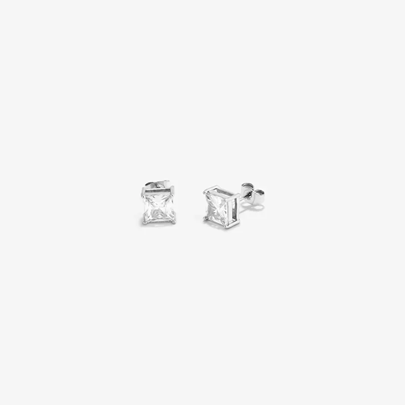 Pendientes Hombre Atlante Quartz Plata | Diseño Versátil
