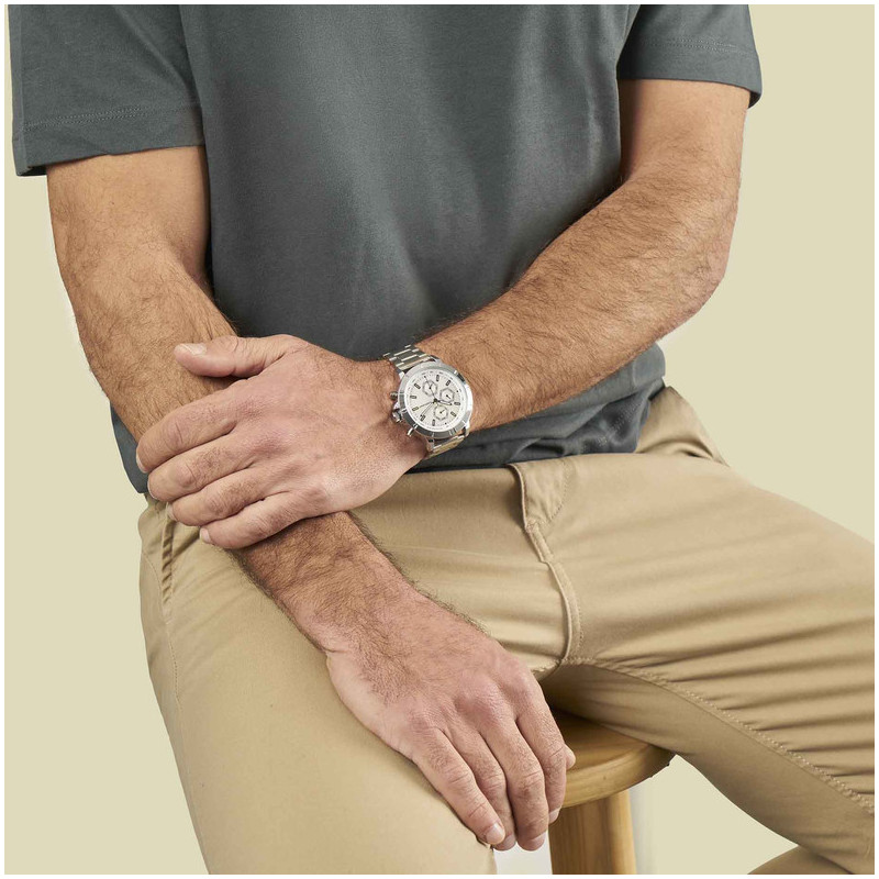 MAURICIO 44MM MULTI SS DIAL SS BRACELET