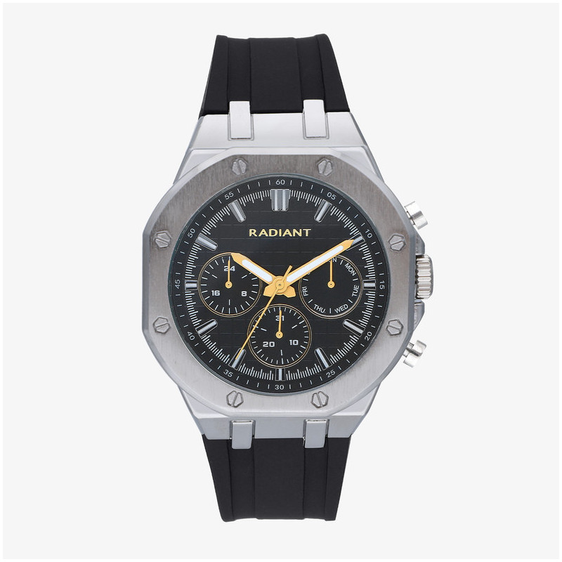 Reloj Hombre Jack Agujas Oro/Silicona