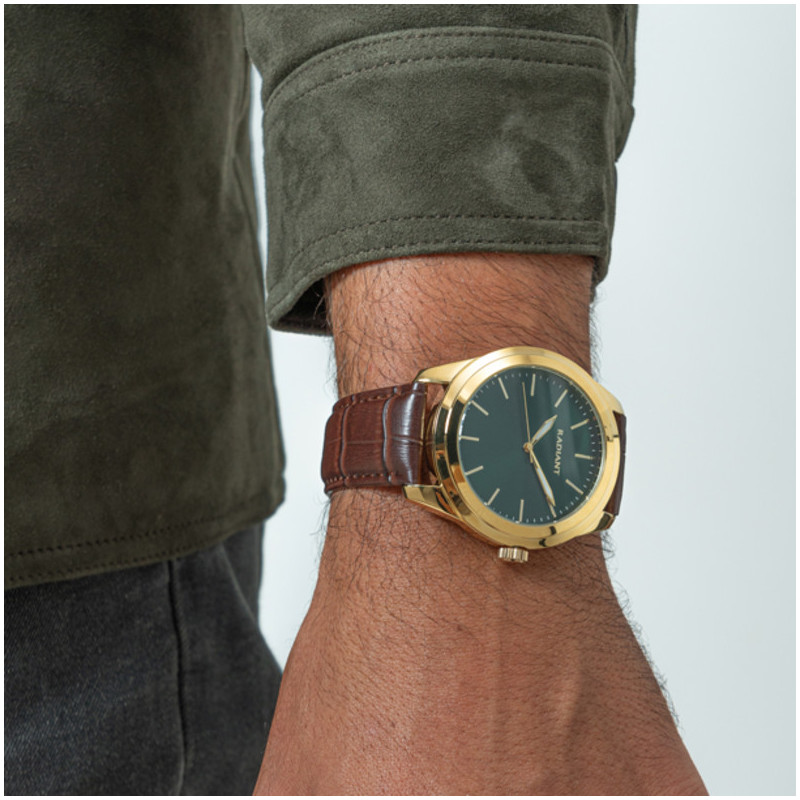 Reloj Hombre Harry Verde/Marrón