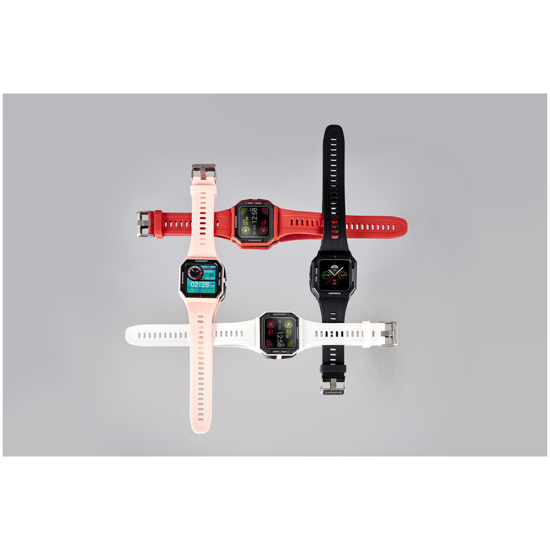 L.A. RED & BLACK CASE SILI RED