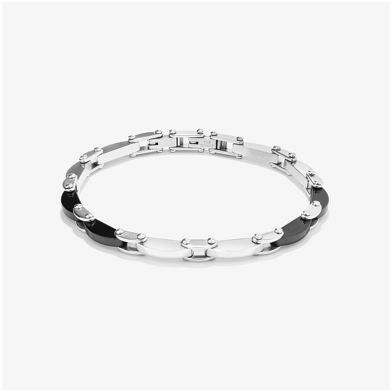 Pulsera Eslabones Black CERAMIC de Hombre RADIANT Joyas