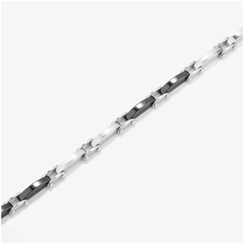 Pulsera Eslabones Black CERAMIC de Hombre RADIANT Joyas