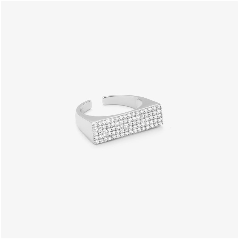 Anillo de Plata con Circonita Blanca THE CROWN Radiant