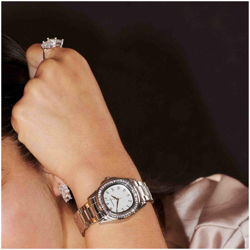 Anillo de Plata Cristal Blanco colección THE 21TH CENTURY Radiant