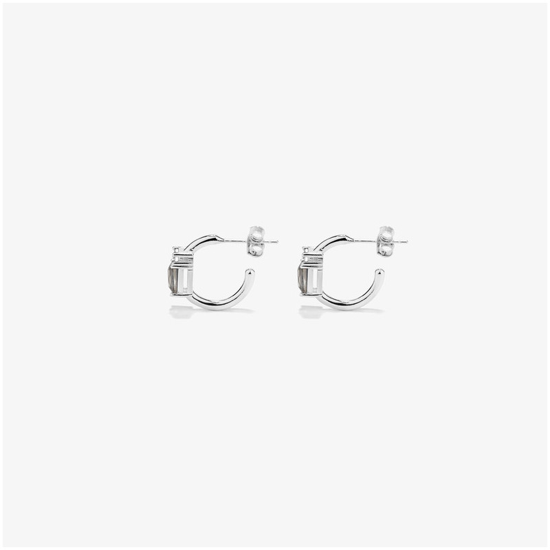 Pendientes de Aro de Plata Cristal colección THE 21TH CENTURY Radiant