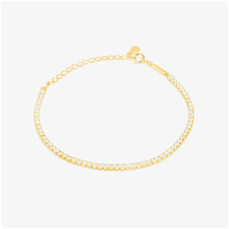 Pulsera Riviere de Oro Blanca colección FIRST CLASS Radiant