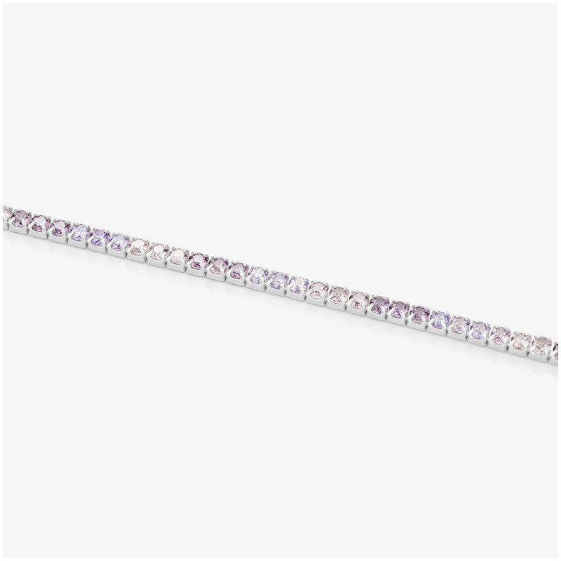 Pulsera Riviere de Plata Lila colección FIRST CLASS Radiant