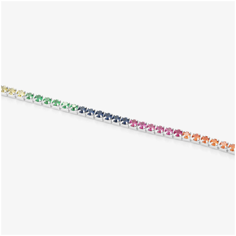 Pulsera Riviere Plata Colores colección FIRST CLASS Radiant