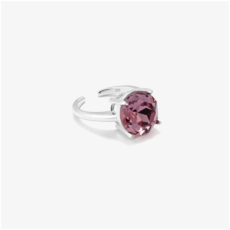 Anillo de Plata Cristal Lila colección FIRST CLASS Radiant