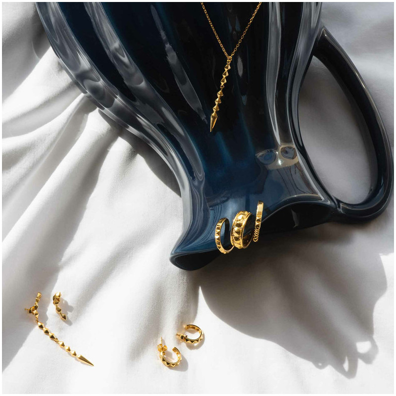 Pendientes Asimétricos de Oro de la colección PUNK de Radiant