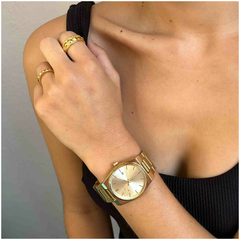 Anillo Ancho de Oro colección PUNK Radiant