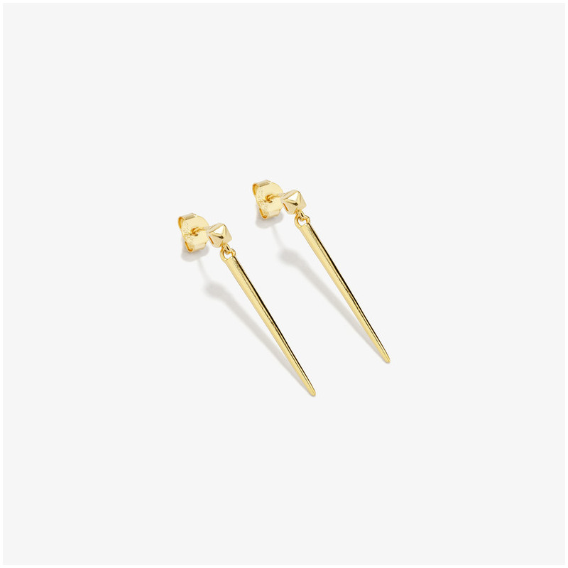 Pendientes Largos de Oro colección PUNK Radiant