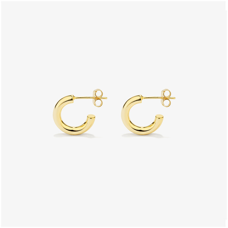 Pendientes de aro de oro Radiant