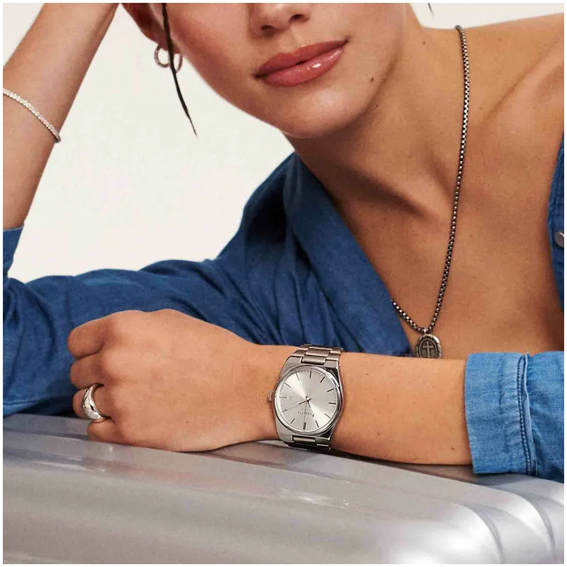 Anillo de volumen Radiant en plata plateada