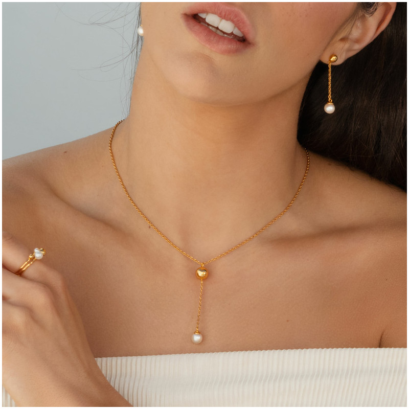 Collar Dorado Largo para Mujer Emily in Paris