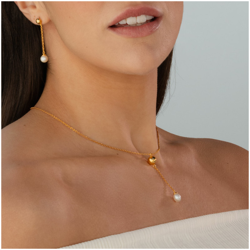 Pendientes Largos con Perla Emily in Paris