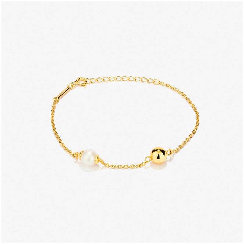 Pulsera Doble Perla Emily in Paris