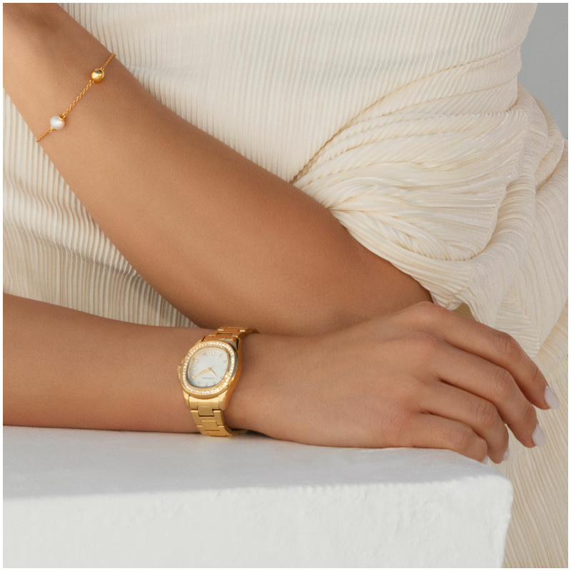 Pulsera Doble Perla Emily in Paris
