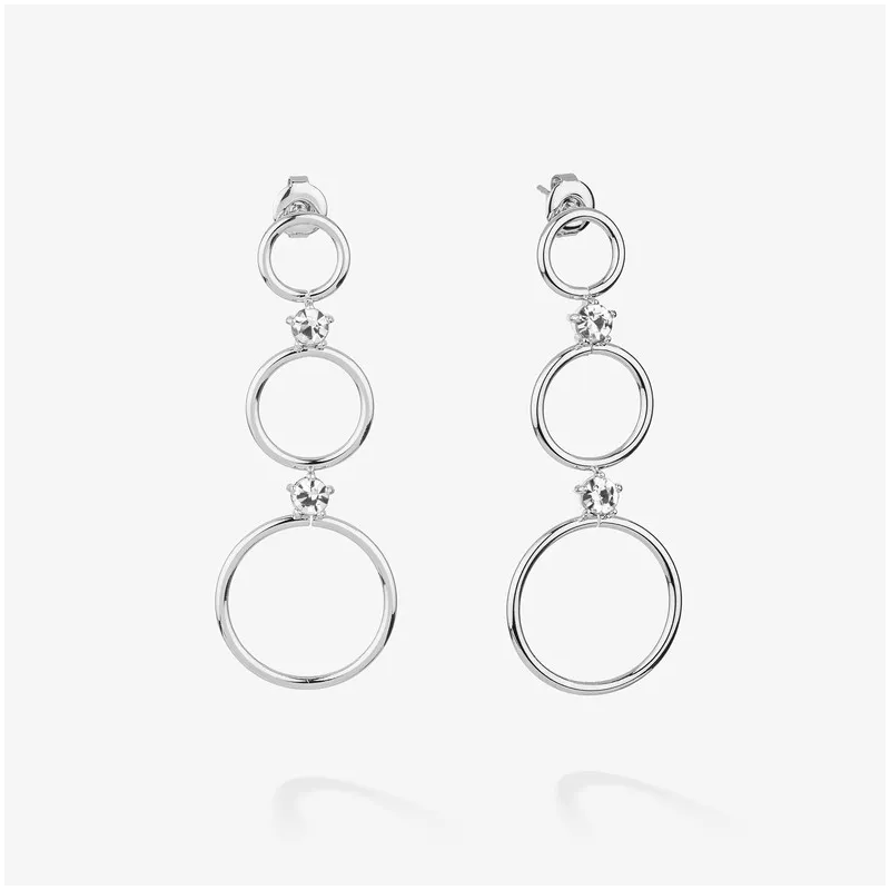 Pendientes Largos Mujer Zendaya Plateados | Diseño Elegante