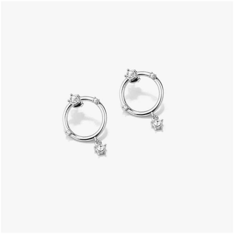 Pendientes Mujer Zendaya Plateados | Diseño Simple y Elegante