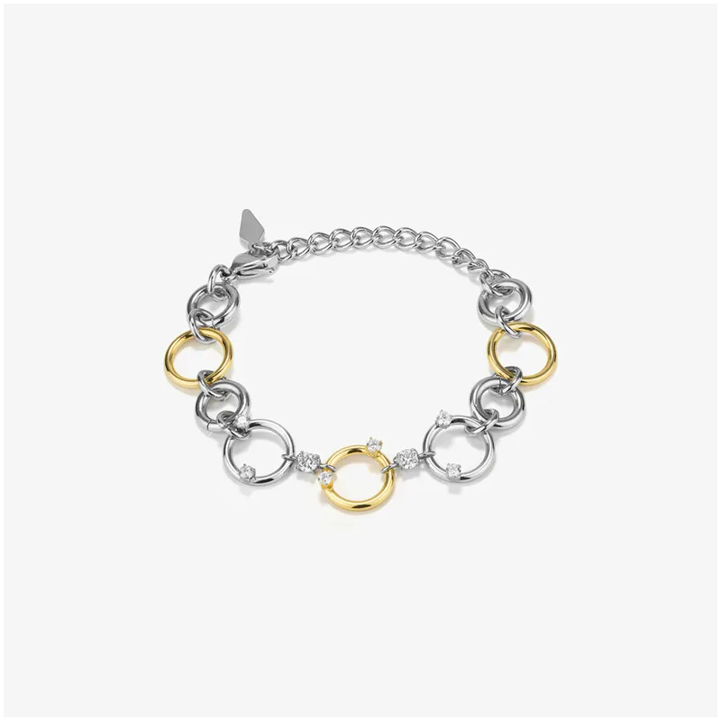 Pulsera Mujer Zendaya Bitone | Diseño Elegante en Dos Tonos