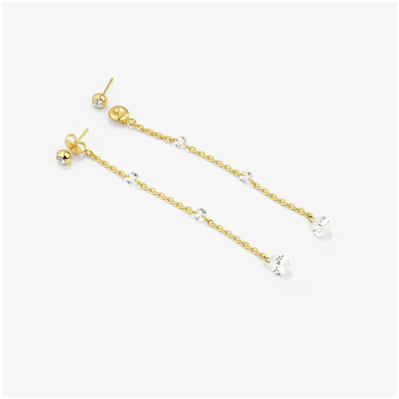 Pendientes Mujer Myfair Drop Dorados | Diseño Colgante Elegante