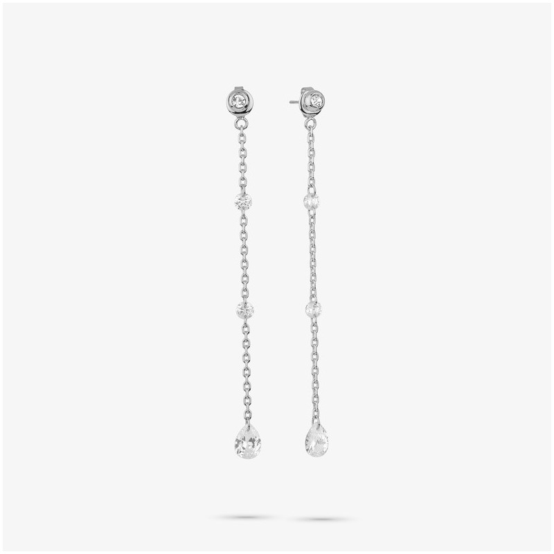 Pendientes Mujer Myfair Drop Plateados | Diseño Colgante Sofisticado