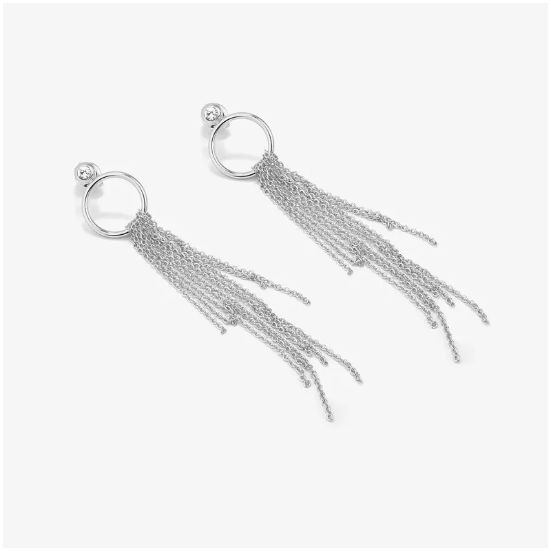 Maxi Pendientes Mujer Myfair Plateados | Diseño Audaz
