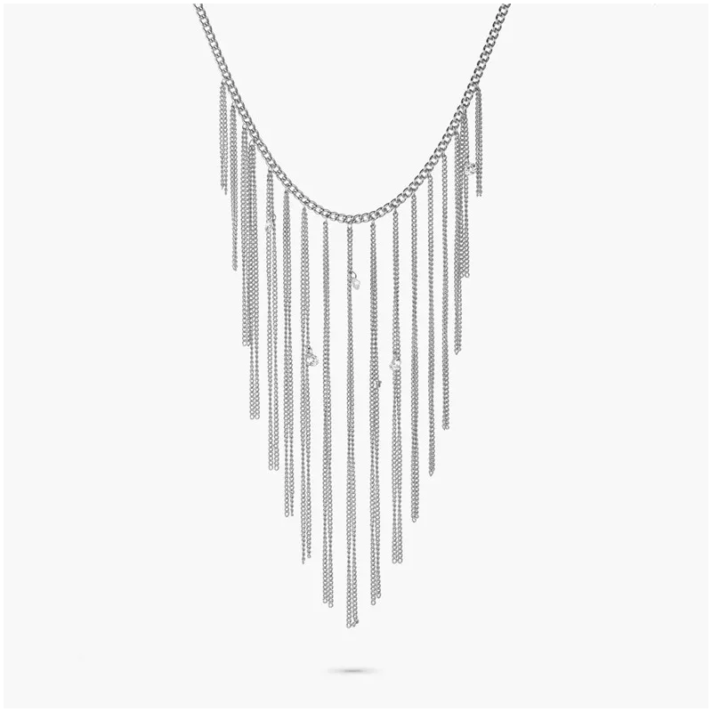 Collar Mujer Myfair Fringe Plateado |Radiant
