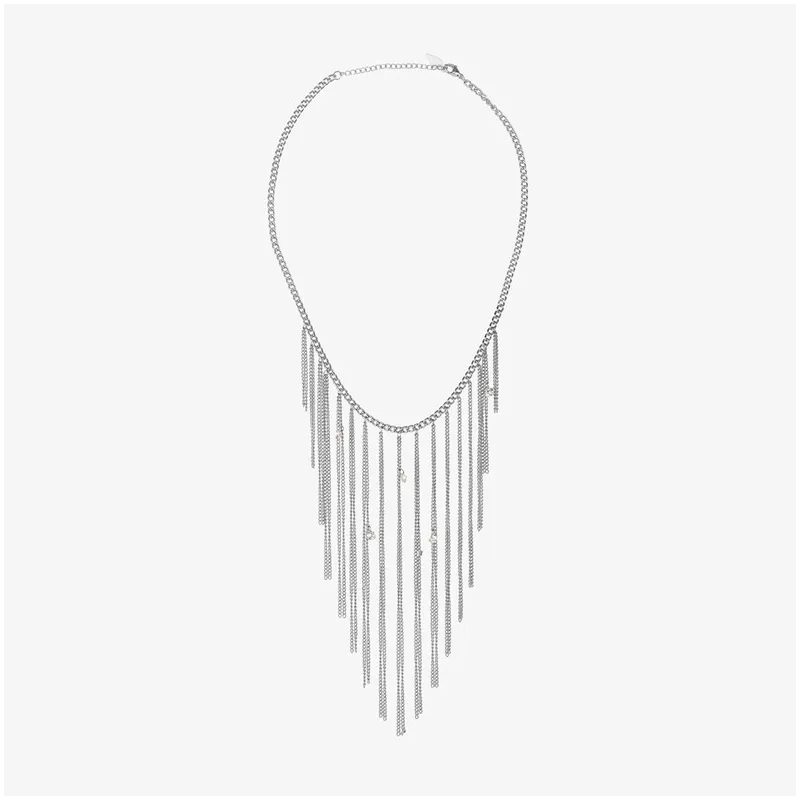 Collar Mujer Myfair Fringe Plateado |Radiant