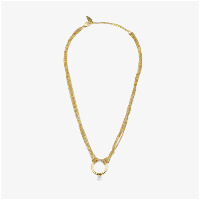 Collar Mujer Myfair Loop Dorado | Eslabones Dorados Sofisticados