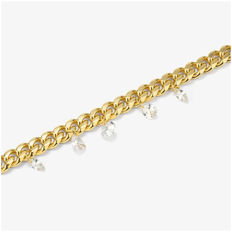 Pulsera Mujer Gaga Queen Dorada | Diseño Sofisticado en Maxi Eslabones