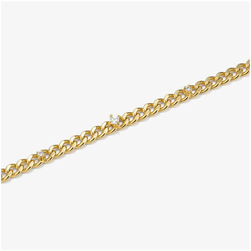 Pulsera Mujer Gaga Dorada | Maxi Eslabones Dorados Modernos