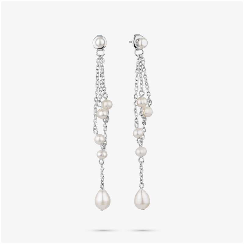 Pendientes Mujer Bridgerton Pearl Plateados | Diseño Sofisticado